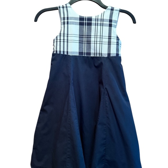 Gymboree White and Blue Sleeveless A-line Dress - Picture 1 of 10
